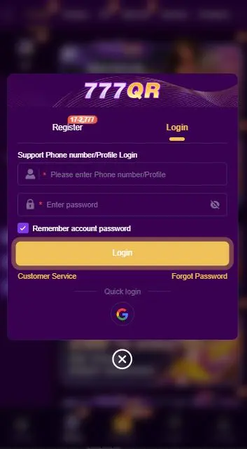 777qr login